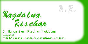magdolna rischar business card